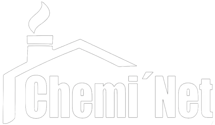 logo cheminet blanc sur fond transparent